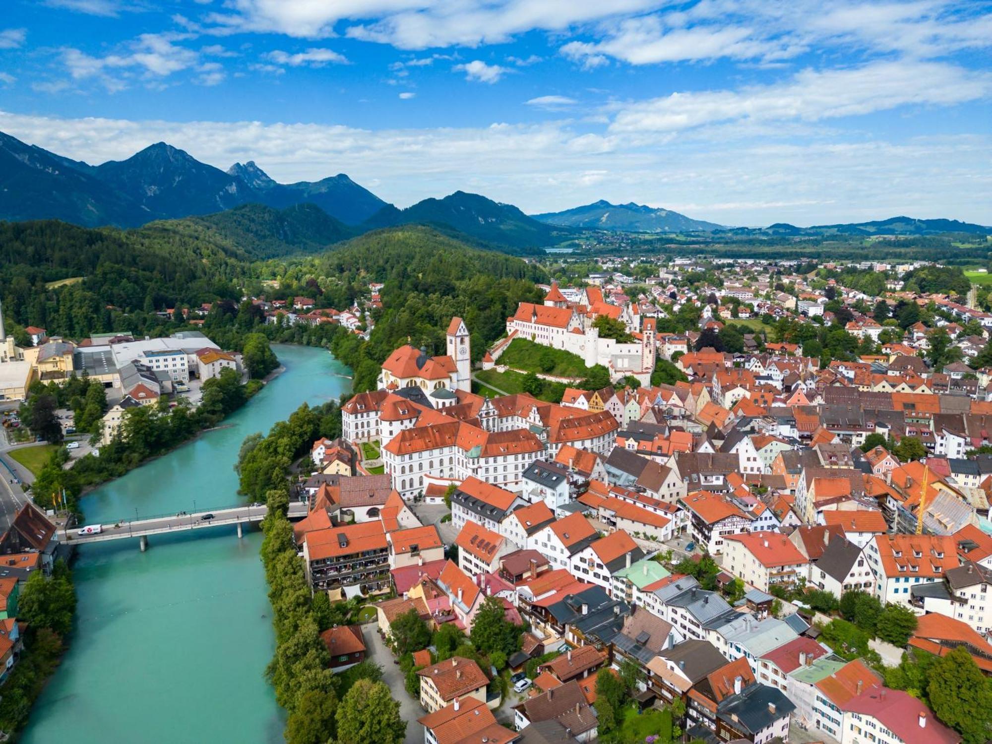 Ferienwohnung Herzstueck Im Haus Schlossblick Füssen المظهر الخارجي الصورة